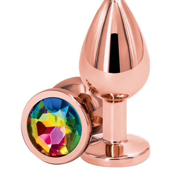 Plug anal aluminium rose gold M – Rear Assets