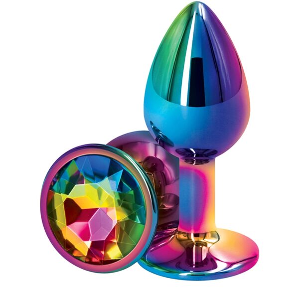 Plug anal aluminium multicolore S – Rear Assets