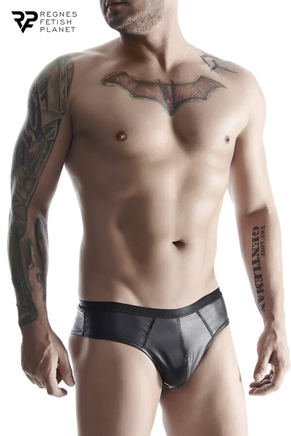 Slip noir wetlook – Regnes - 94edenstreet.com - sexshop en ligne