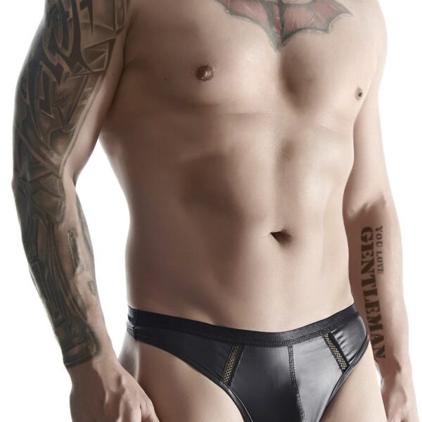 String wetlook noir – Regnes