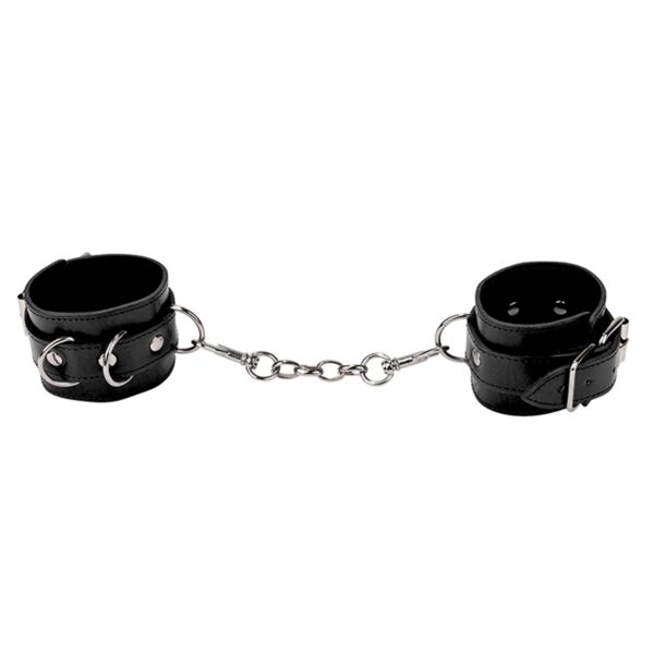 Menottes Premium en cuir noir – Ouch
