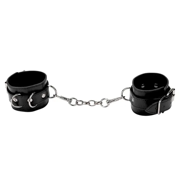 Menottes Premium en cuir noir – Ouch