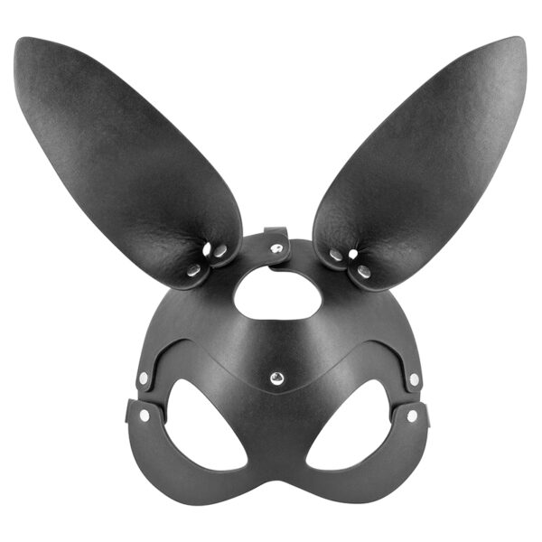 Masque bunny simili cuir réglable – Fetish Tentation