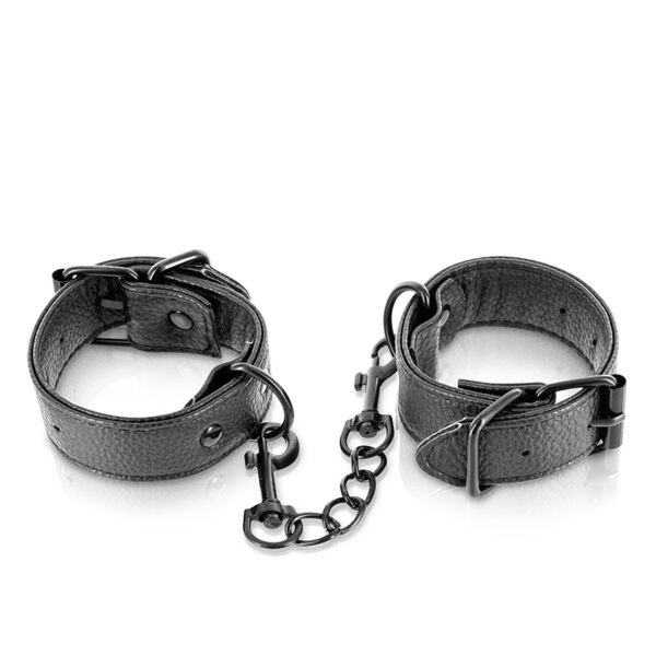 Menottes simili cuir ajustables – Fetish Tentation