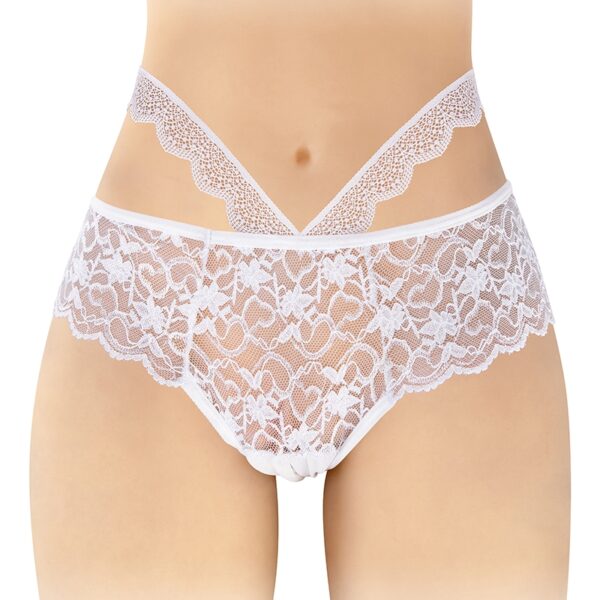 Culotte ouverte blanche Marie – Fashion Secret