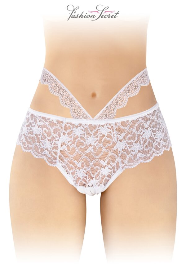 Culotte ouverte blanche Marie – Fashion Secret - 94edenstreet.com - sexshop en ligne