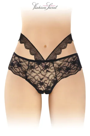 Culotte ouverte noire Marie – Fashion Secret - 94edenstreet.com - sexshop en ligne