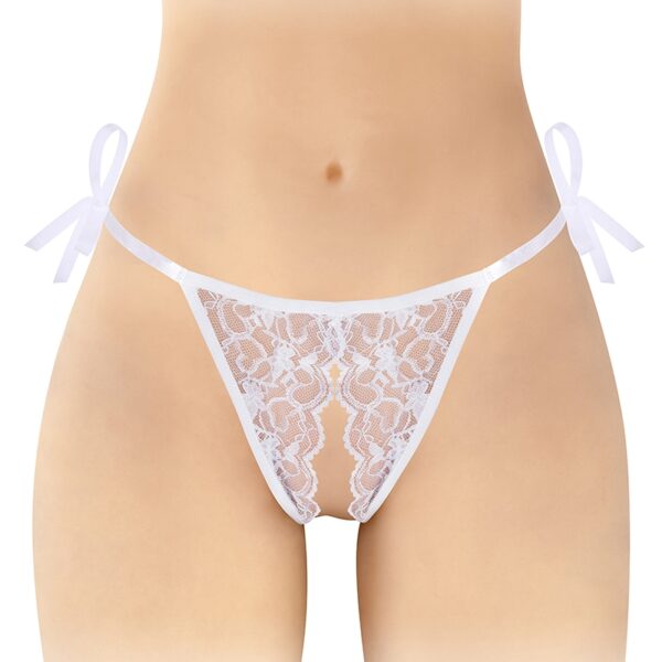 String blanc ouvert à nouer Stella – Fashion Secret