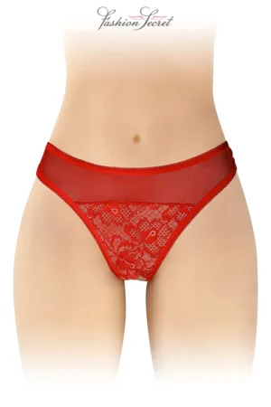 Tanga rouge ouvert Ava – Fashion Secret - 94edenstreet.com - sexshop en ligne