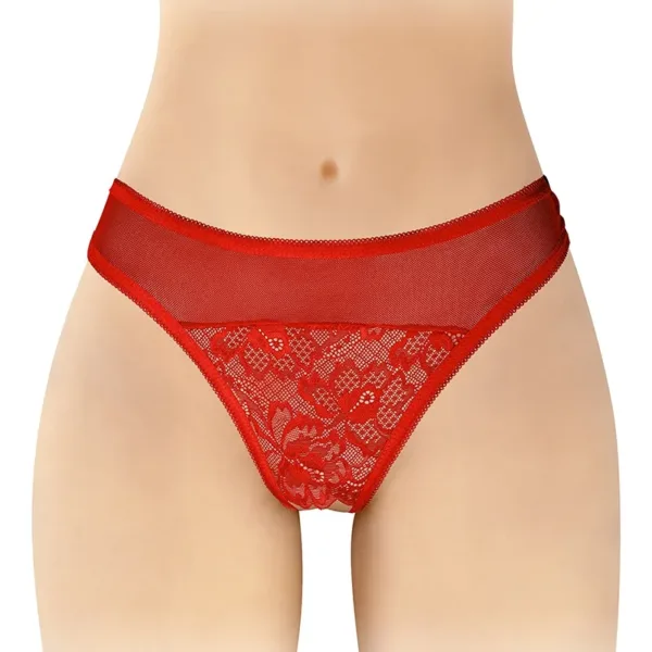 Tanga rouge ouvert Ava – Fashion Secret