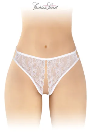 String blanc ouvert Victoria – Fashion Secret - 94edenstreet.com - sexshop en ligne