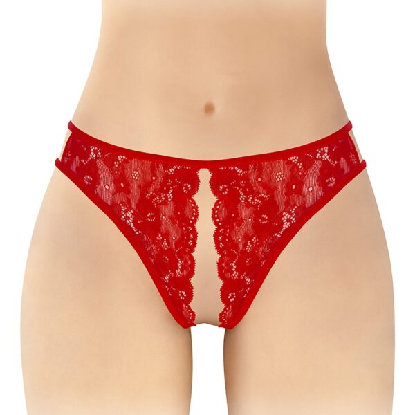 String rouge ouvert Victoria – Fashion Secret
