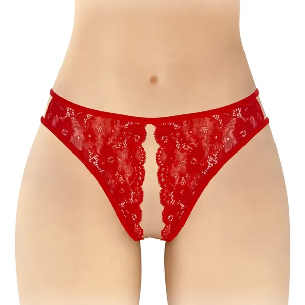 String rouge ouvert Victoria – Fashion Secret