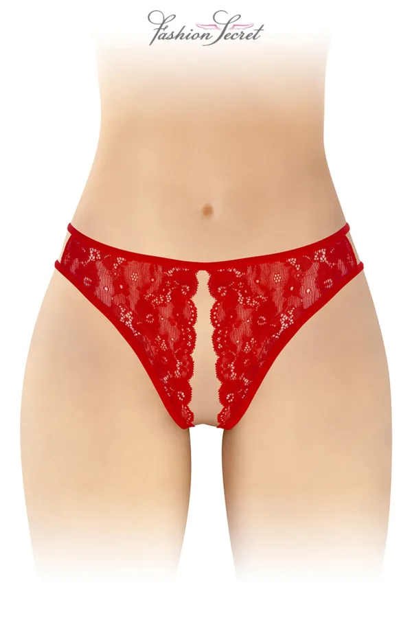String rouge ouvert Victoria – Fashion Secret - 94edenstreet.com - sexshop en ligne