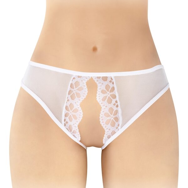 Culotte blanche ouverte Ambre – Fashion Secret