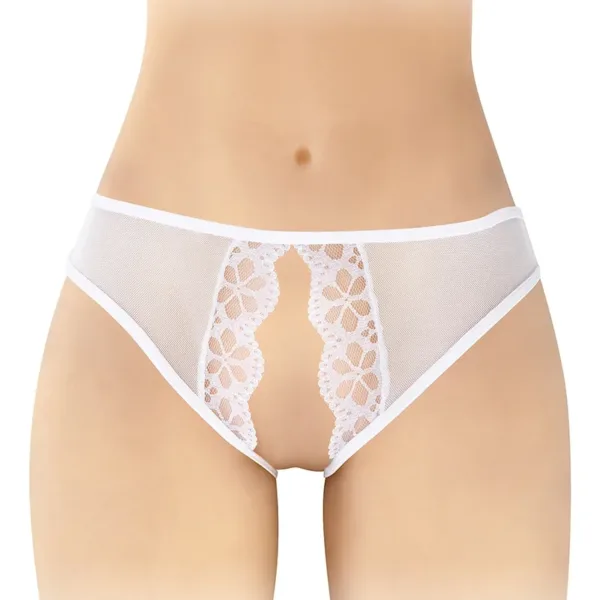 Culotte blanche ouverte Ambre – Fashion Secret