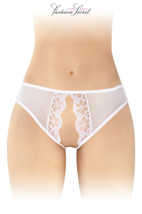 Culotte blanche ouverte Ambre – Fashion Secret - 94edenstreet.com - sexshop en ligne