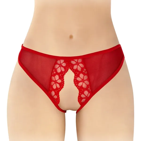 Culotte rouge ouverte Ambre – Fashion Secret