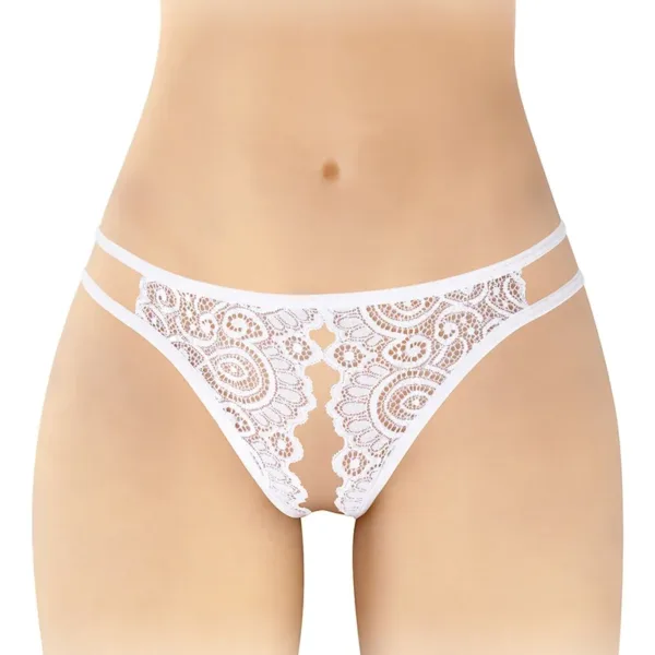 Culotte blanche ouverte Annette – Fashion Secret