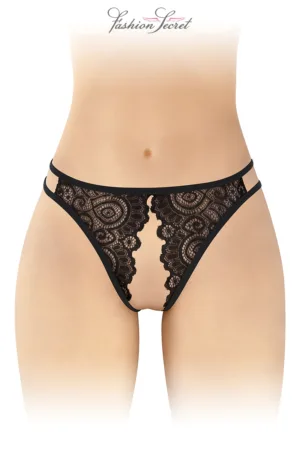 Culotte noire ouverte Annette – Fashion Secret - 94edenstreet.com - sexshop en ligne