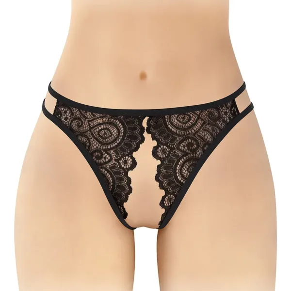 Culotte noire ouverte Annette – Fashion Secret