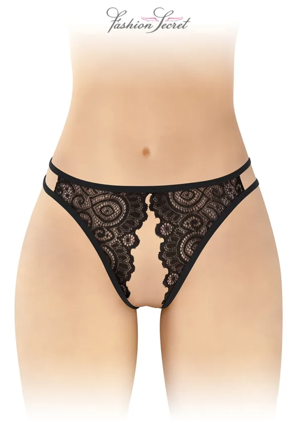 Culotte noire ouverte Annette – Fashion Secret - 94edenstreet.com - sexshop en ligne