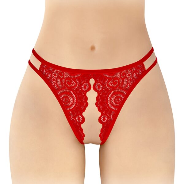 Culotte rouge ouverte Annette – Fashion Secret