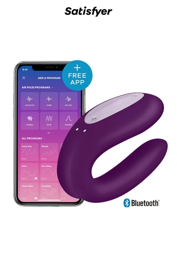 Stimulateur Double Joy violet – Satisfyer - 94edenstreet.com - sexshop en ligne