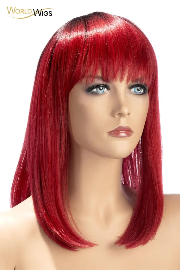 Perruque Elvira rouge – World Wigs - 94edenstreet.com - sexshop en ligne