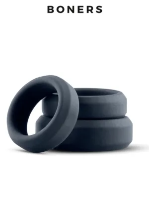 Kit de 3 anneaux de pénis larges – Boners - 94edenstreet.com - sexshop en ligne