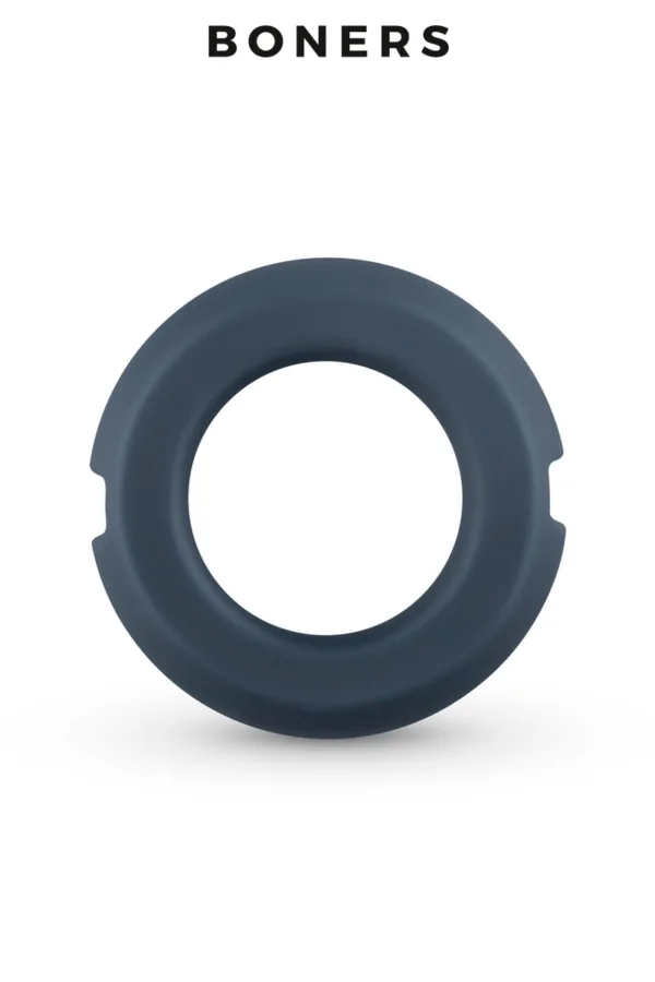 Anneau pénien silicone et acier – Boners - 94edenstreet.com - sexshop en ligne
