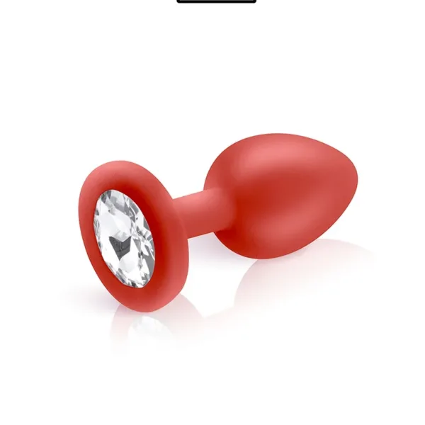 Plug bijou silicone rouge S – Hidden Eden