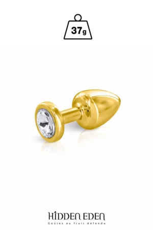 Plug bijou aluminium gold XS – Hidden Eden - 94edenstreet.com - sexshop en ligne