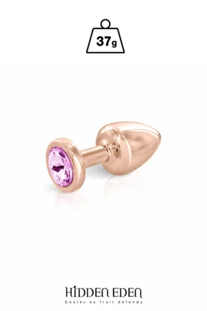 Plug bijou aluminium rose gold XS – Hidden Eden - 94edenstreet.com - sexshop en ligne