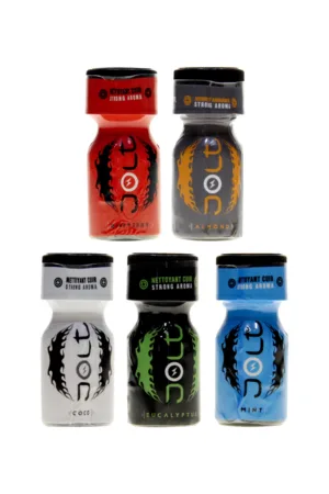 Pack 5 poppers parfumés Jolt 10ml - 94edenstreet.com - sexshop en ligne