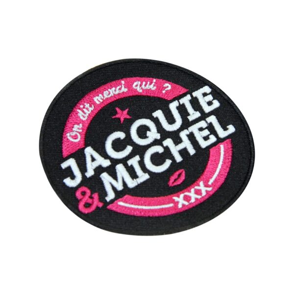 Ecusson rond Jacquie et Michel