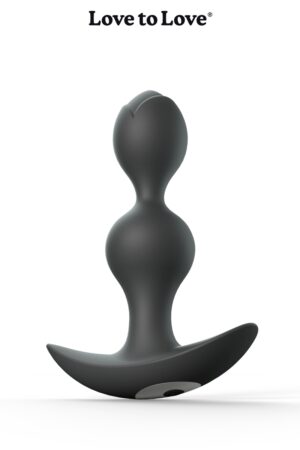 Plug anal vibrant Twinny Bud noir - 94edenstreet.com - sexshop en ligne