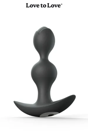 Plug anal vibrant Twinny Bud noir - 94edenstreet.com - sexshop en ligne