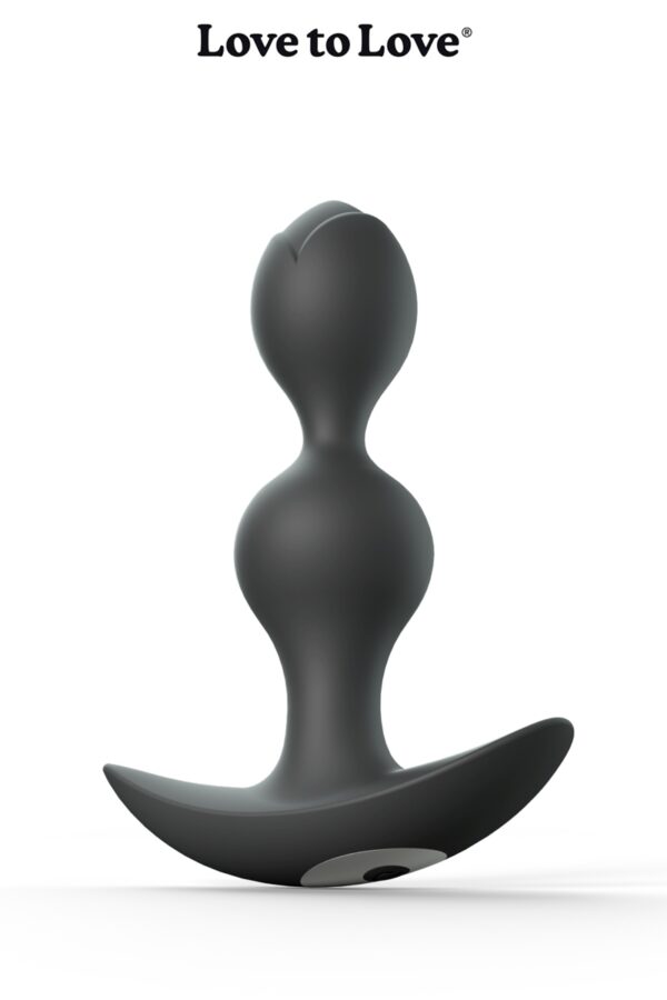 Plug anal vibrant Twinny Bud noir - 94edenstreet.com - sexshop en ligne