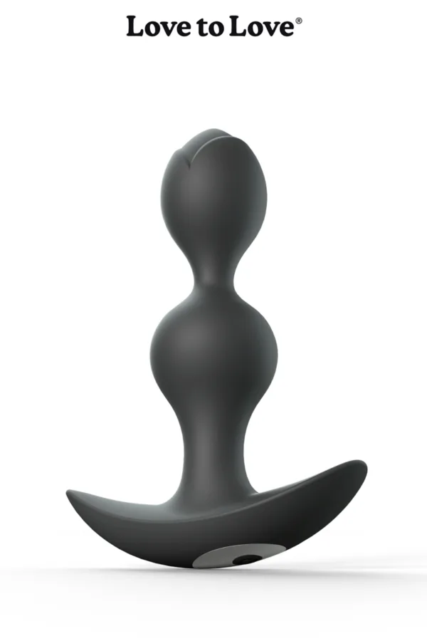Plug anal vibrant Twinny Bud noir - 94edenstreet.com - sexshop en ligne