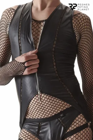 Body ouvert à zip – Regnes - 94edenstreet.com - sexshop en ligne