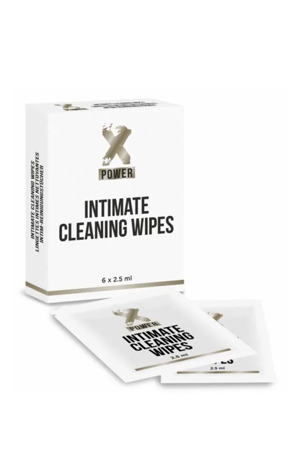 6 lingettes nettoyantes – XPower - 94edenstreet.com - sexshop en ligne