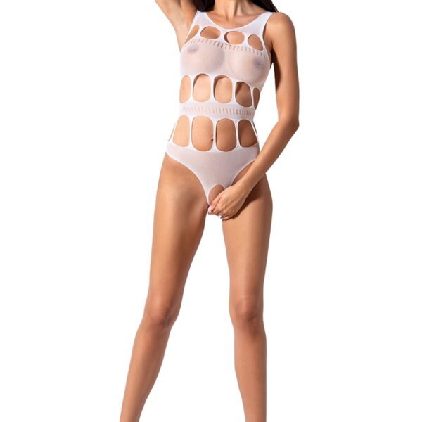 Body ouvert résille BS083 – Blanc