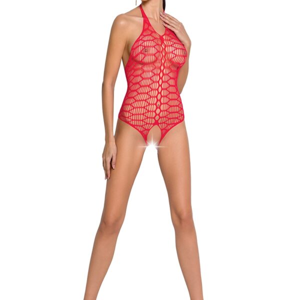 Body résille ouvert BS087 – Rouge