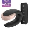 Stimulateur Double Love noir – Satisfyer - 94edenstreet.com - sexshop en ligne