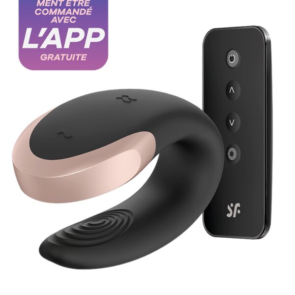 Stimulateur Double Love noir – Satisfyer