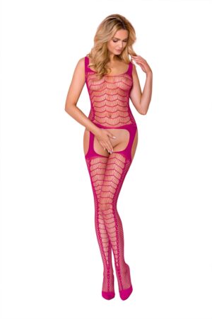 Combinaison résille CA007 – Fuchsia - 94edenstreet.com - sexshop en ligne