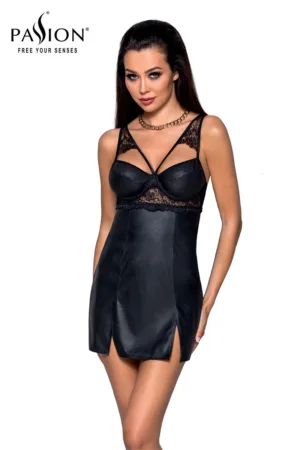 Nuisette faux cuir Loona – Passion - 94edenstreet.com - sexshop en ligne