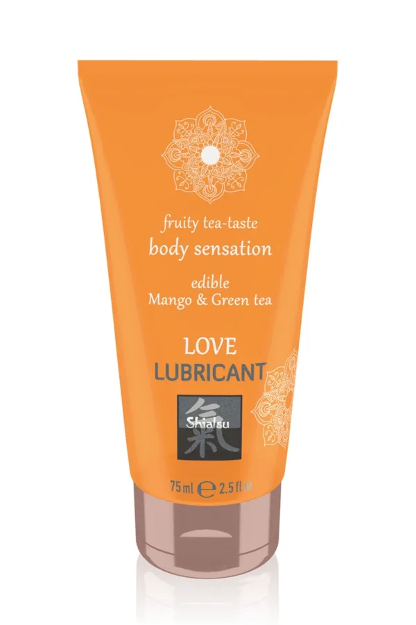 Lubrifiant comestible mangue et thé vert – Shiatsu - 94edenstreet.com - sexshop en ligne