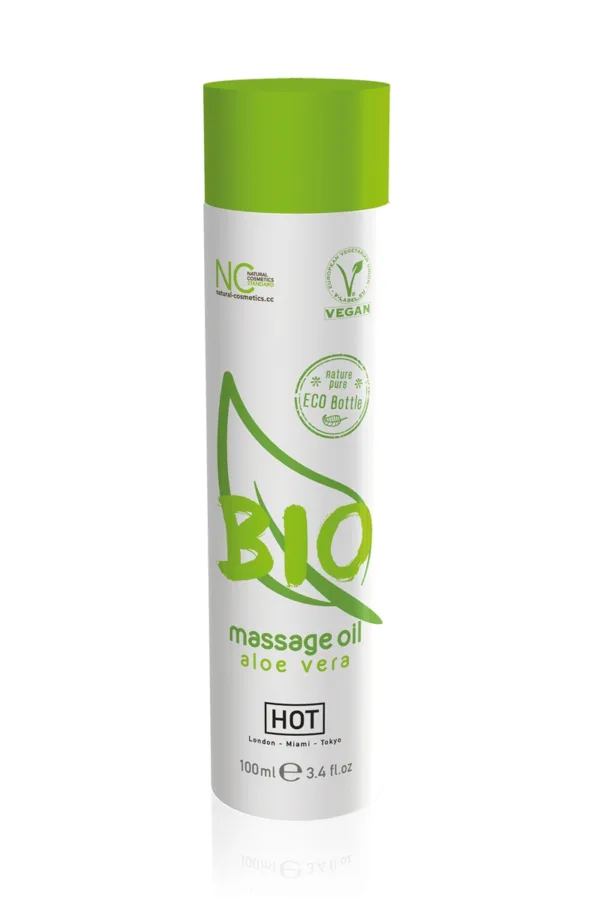 Huile de massage BIO aloe vera – HOT - 94edenstreet.com - sexshop en ligne
